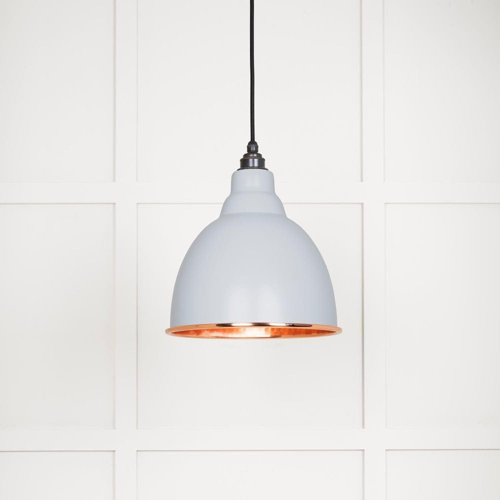 From The Anvil Electrical Hammered Copper / Ceiling Pendants From The Anvil - Hammered Copper Brindley Pendant in Birch