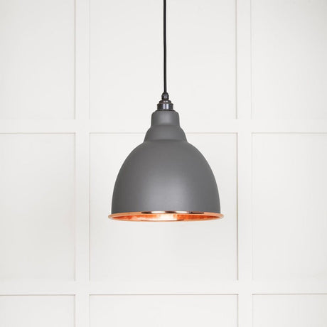From The Anvil Electrical Hammered Copper / Ceiling Pendants From The Anvil - Hammered Copper Brindley Pendant in Bluff