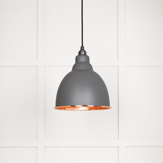 From The Anvil Electrical Hammered Copper / Ceiling Pendants From The Anvil - Hammered Copper Brindley Pendant in Bluff