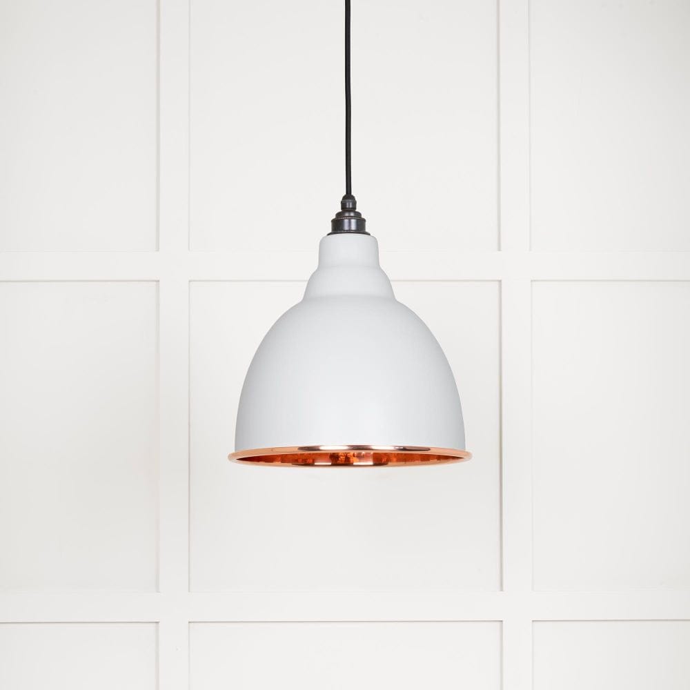From The Anvil Electrical Hammered Copper / Ceiling Pendants From The Anvil - Hammered Copper Brindley Pendant in Flock