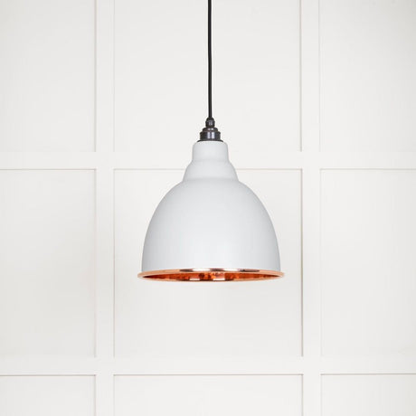 From The Anvil Electrical Hammered Copper / Ceiling Pendants From The Anvil - Hammered Copper Brindley Pendant in Flock