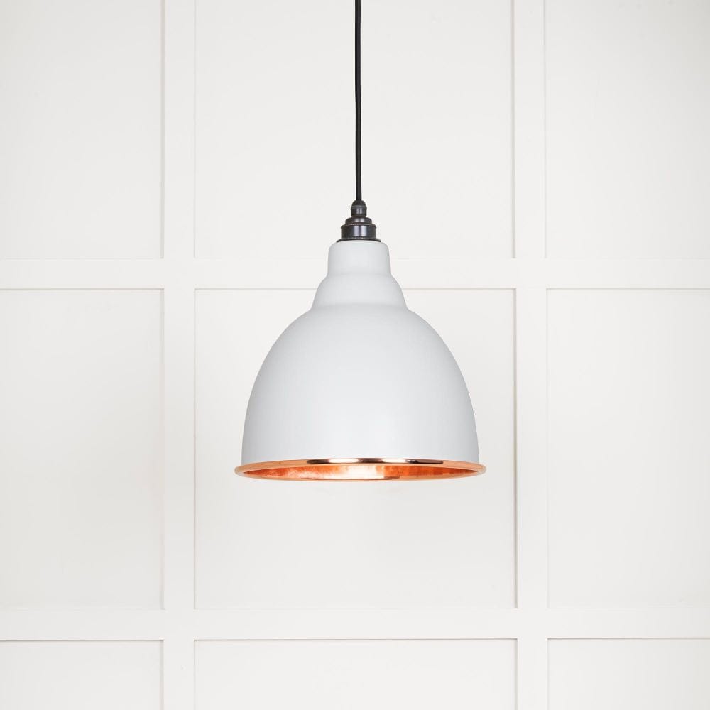 From The Anvil Electrical Hammered Copper / Ceiling Pendants From The Anvil - Hammered Copper Brindley Pendant in Flock