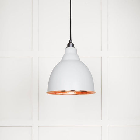 From The Anvil Electrical Hammered Copper / Ceiling Pendants From The Anvil - Hammered Copper Brindley Pendant in Flock