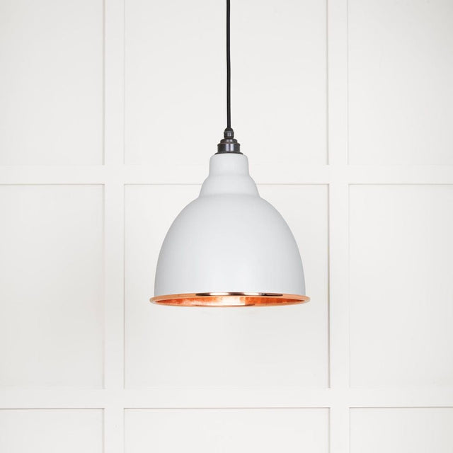 From The Anvil Electrical Hammered Copper / Ceiling Pendants From The Anvil - Hammered Copper Brindley Pendant in Flock