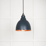 From The Anvil Electrical Hammered Copper / Ceiling Pendants From The Anvil - Hammered Copper Brindley Pendant in Soot