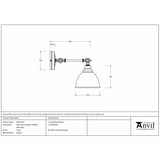 From The Anvil Electrical Hammered Copper / Wall Lights From The Anvil - Hammered Copper Brindley Wall Light in Tump