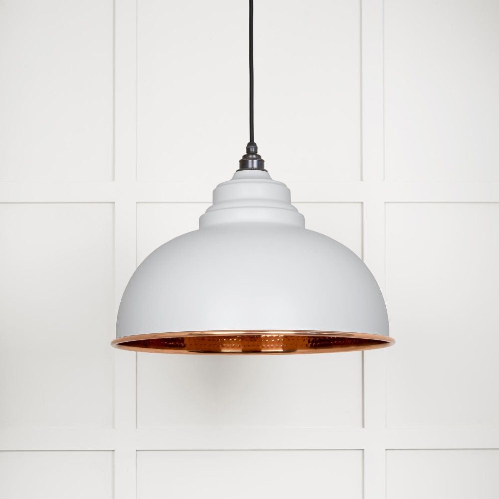 From The Anvil Electrical Hammered Copper / Ceiling Pendants From The Anvil - Hammered Copper Harborne Pendant in Flock