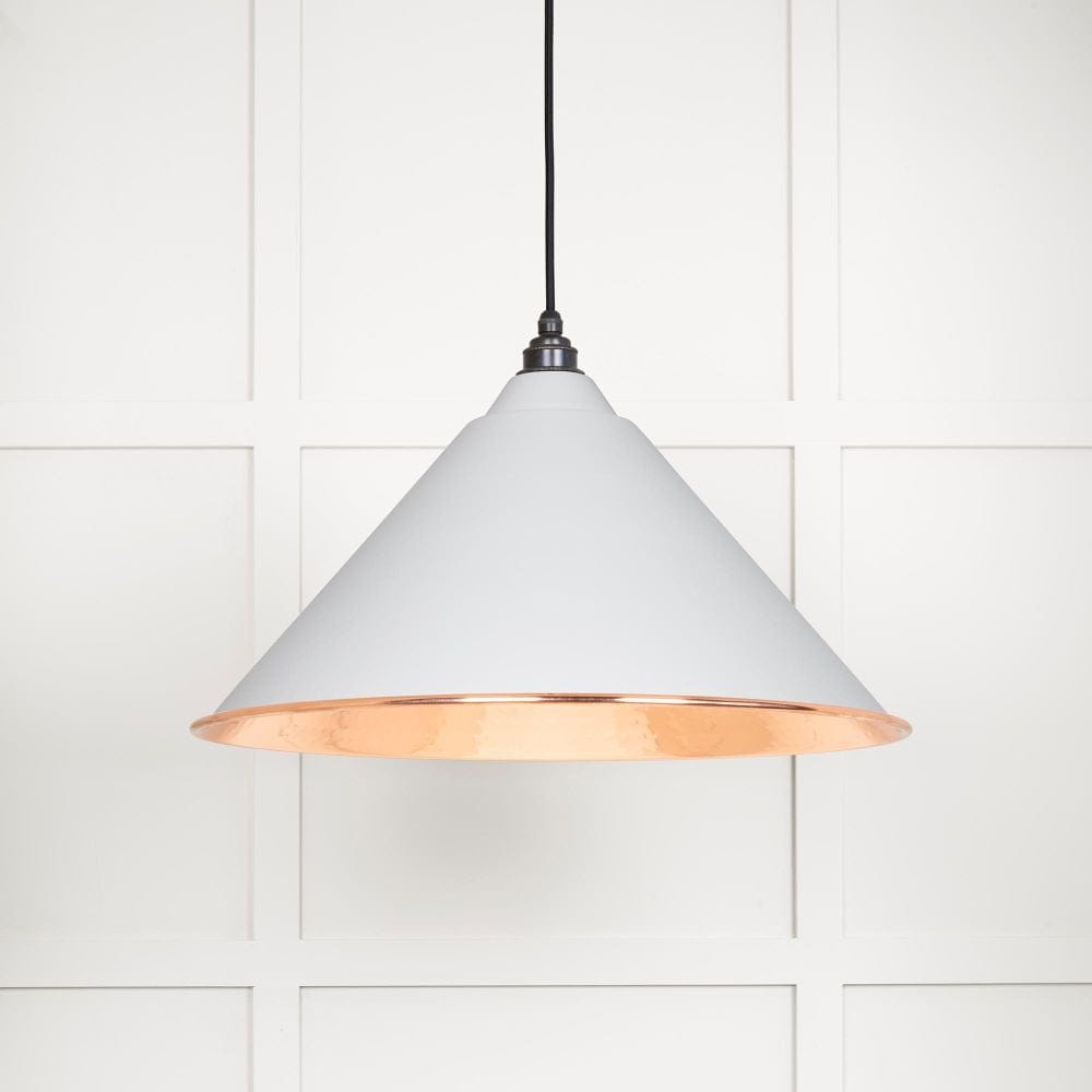 From The Anvil Electrical Hammered Copper / Ceiling Pendants From The Anvil - Hammered Copper Hockley Pendant in Flock