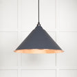 From The Anvil Electrical Hammered Copper / Ceiling Pendants From The Anvil - Hammered Copper Hockley Pendant in Slate
