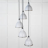 From The Anvil Electrical Hammered Nickel / Cluster Pendants From The Anvil - Hammered Nickel Brindley Cluster Pendant in Birch