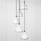 From The Anvil Electrical Hammered Nickel / Cluster Pendants From The Anvil - Hammered Nickel Brindley Cluster Pendant in Flock