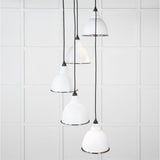 From The Anvil Electrical Hammered Nickel / Cluster Pendants From The Anvil - Hammered Nickel Brindley Cluster Pendant in Flock