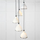 From The Anvil Electrical Hammered Nickel / Cluster Pendants From The Anvil - Hammered Nickel Brindley Cluster Pendant in Teasel