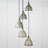 From The Anvil Electrical Hammered Nickel / Cluster Pendants From The Anvil - Hammered Nickel Brindley Cluster Pendant in Tump