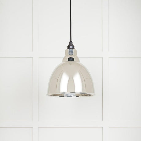 From The Anvil Electrical Hammered Nickel / Ceiling Pendants From The Anvil - Hammered Nickel Brindley Pendant