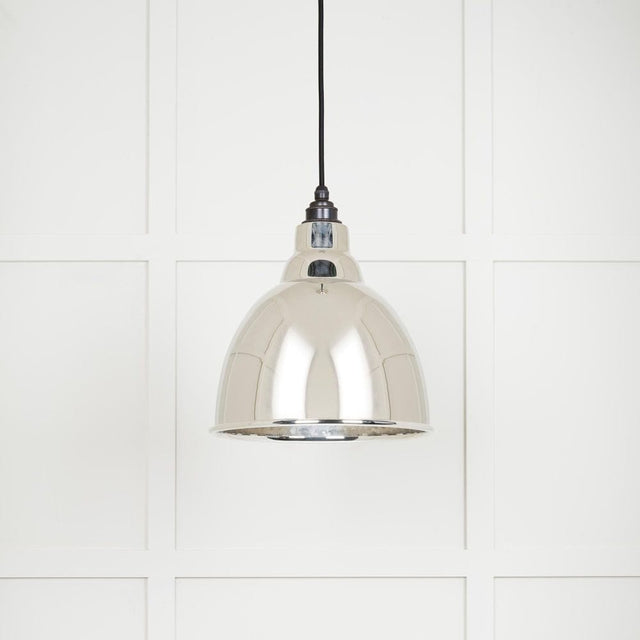 From The Anvil Electrical Hammered Nickel / Ceiling Pendants From The Anvil - Hammered Nickel Brindley Pendant