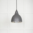 From The Anvil Electrical Hammered Nickel / Ceiling Pendants From The Anvil - Hammered Nickel Brindley Pendant in Bluff