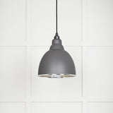 From The Anvil Electrical Hammered Nickel / Ceiling Pendants From The Anvil - Hammered Nickel Brindley Pendant in Bluff