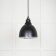 From The Anvil Electrical Hammered Nickel / Ceiling Pendants From The Anvil - Hammered Nickel Brindley Pendant in Elan Black