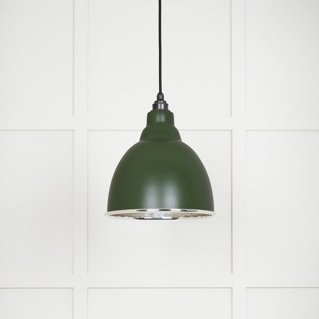 From The Anvil Electrical Hammered Nickel / Ceiling Pendants From The Anvil - Hammered Nickel Brindley Pendant in Heath