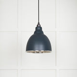 From The Anvil Electrical Hammered Nickel / Ceiling Pendants From The Anvil - Hammered Nickel Brindley Pendant in Soot