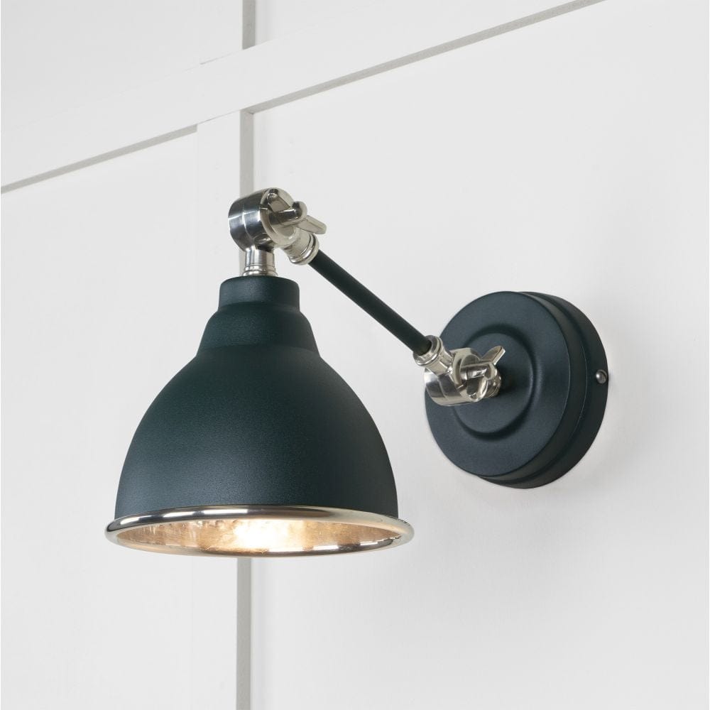 From The Anvil Electrical Hammered Nickel / Wall Lights From The Anvil - Hammered Nickel Brindley Wall Light in Dingle