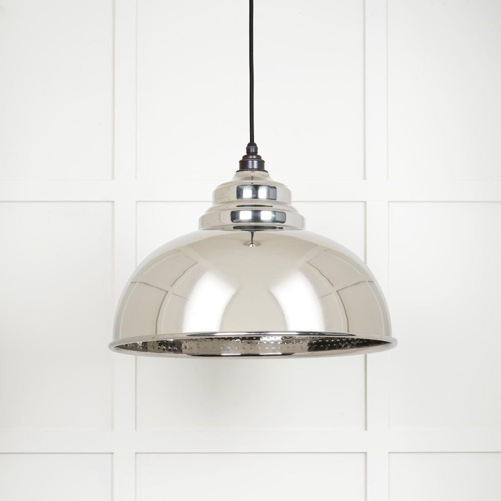 From The Anvil Electrical Hammered Nickel / Ceiling Pendants From The Anvil - Hammered Nickel Harborne Pendant