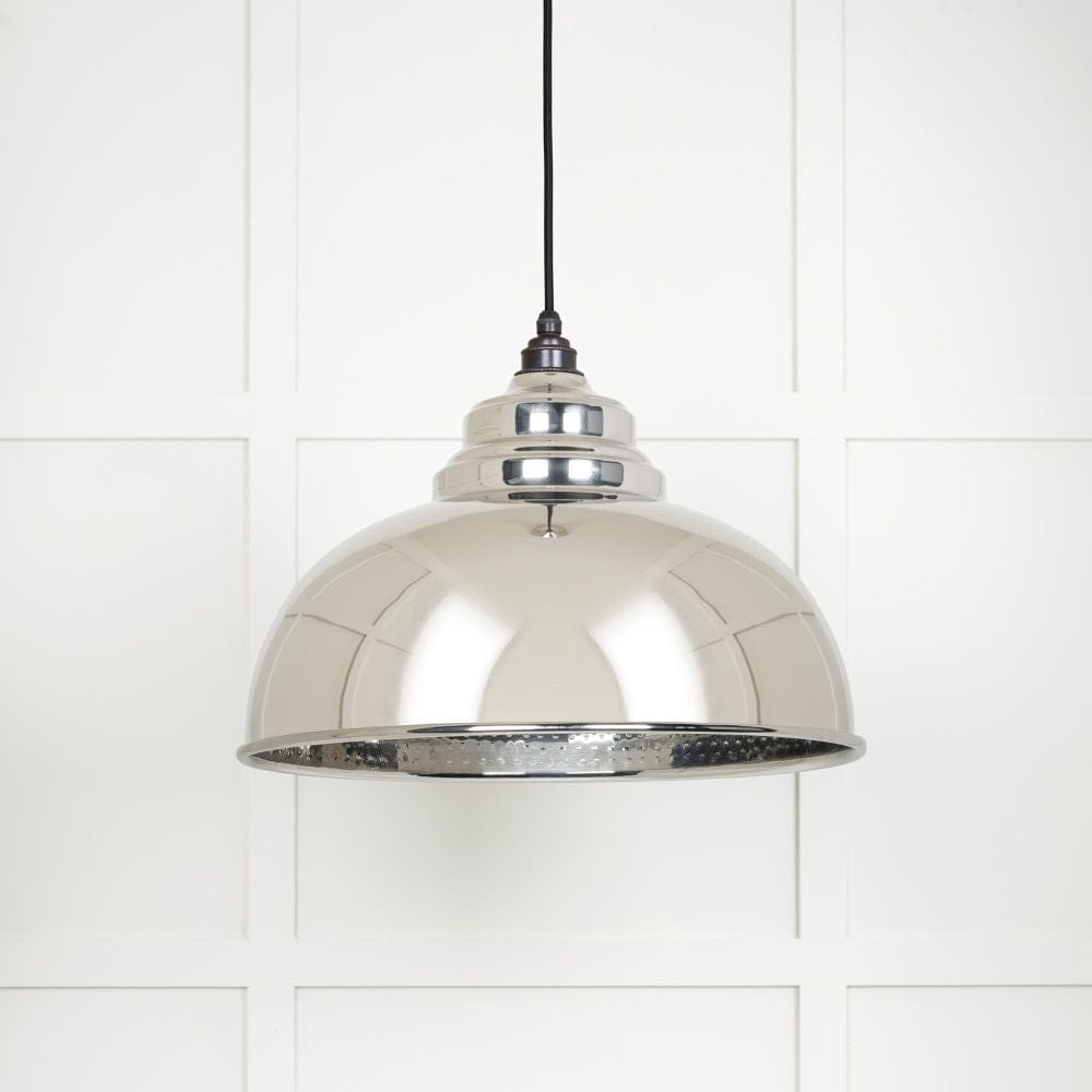 From The Anvil Electrical Hammered Nickel / Ceiling Pendants From The Anvil - Hammered Nickel Harborne Pendant
