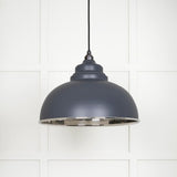 From The Anvil Electrical Hammered Nickel / Ceiling Pendants From The Anvil - Hammered Nickel Harborne Pendant in Slate