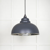 From The Anvil Electrical Hammered Nickel / Ceiling Pendants From The Anvil - Hammered Nickel Harborne Pendant in Slate
