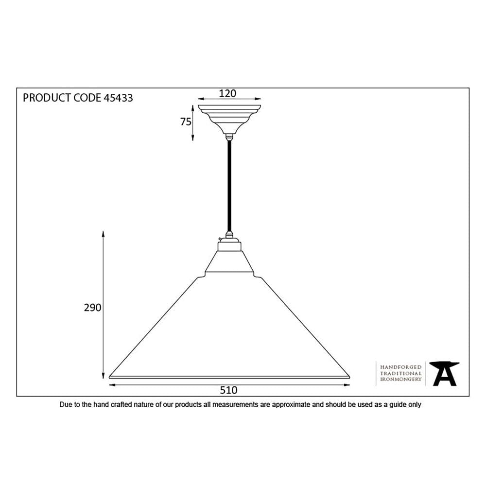 From The Anvil Electrical Hammered Nickel / Ceiling Pendants From The Anvil - Hammered Nickel Hockley Pendant