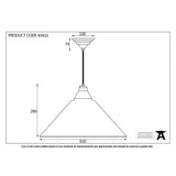 From The Anvil Electrical Hammered Nickel / Ceiling Pendants From The Anvil - Hammered Nickel Hockley Pendant