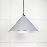 From The Anvil Electrical Hammered Nickel / Ceiling Pendants From The Anvil - Hammered Nickel Hockley Pendant in Birch