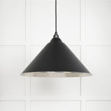 From The Anvil Electrical Hammered Nickel / Ceiling Pendants From The Anvil - Hammered Nickel Hockley Pendant in Elan Black
