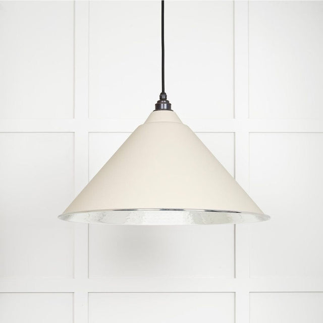 From The Anvil Electrical Hammered Nickel / Ceiling Pendants From The Anvil - Hammered Nickel Hockley Pendant in Teasel