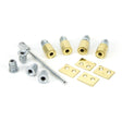 From The Anvil Window Furniture Lacquered Brass / Locking Sash Stops From The Anvil - Lacquered Brass Secure Stops (Pack of 4)