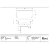 From The Anvil Cabinet Hardware Matt Black / Edge Pull / 100mm From The Anvil - Matt Black 100mm Moore Edge Pull