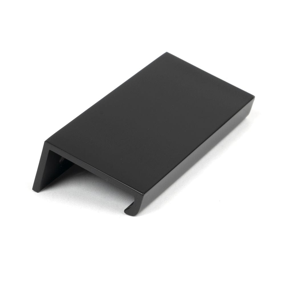 From The Anvil Cabinet Hardware Matt Black / Edge Pull / 100mm From The Anvil - Matt Black 100mm Plain Edge Pull