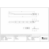From The Anvil Window Furniture Matt Black / 12"/300mm From The Anvil - Matt Black 12" Newbury Stay