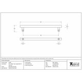 From The Anvil Door Furniture Matt Black / Pull Handles (Bolt Through) From The Anvil - Matt Black (316) 0.6m Offset T Bar Handle Bolt Fix 32mm