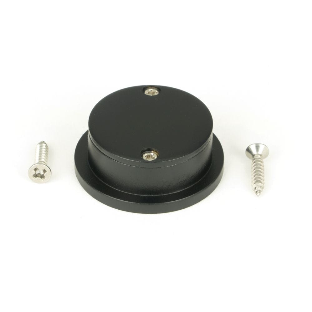 From The Anvil Door Furniture Matt Black / Door Edge Pull / Round From The Anvil - Matt Black 34mm Round Finger Edge Pull