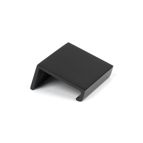 From The Anvil Cabinet Hardware Matt Black / Edge Pull / 50mm From The Anvil - Matt Black 50mm Plain Edge Pull