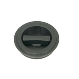From The Anvil Door Furniture Matt Black / Round Flush Pull (Privacy) / Round From The Anvil - Matt Black 60mm Art Deco Round Pull - Privacy Set