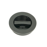 From The Anvil Door Furniture Matt Black / Round Flush Pull (Privacy) / Round From The Anvil - Matt Black 60mm Plain Round Pull - Privacy Set