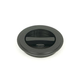 From The Anvil Door Furniture Matt Black / Round Flush Pull (Privacy) / Round From The Anvil - Matt Black 75mm Art Deco Round Pull - Privacy Set