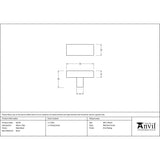 From The Anvil Cabinet Hardware Matt Black / Cabinet T-Pulls From The Anvil - Matt Black Albers T-Bar
