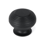 From The Anvil Cabinet Hardware Matt Black / Cabinet Knobs / 40mm Dia. From The Anvil - Matt Black Beehive Cabinet Knob 40mm