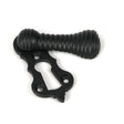 From The Anvil Door Furniture Matt Black / Mortice Key Profile Escutcheons From The Anvil - Matt Black Beehive Escutcheon