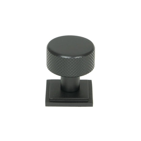 From The Anvil Cabinet Hardware Matt Black / Cabinet Knobs / 25mm Dia. From The Anvil - Matt Black Brompton Cabinet Knob - 25mm (Square)