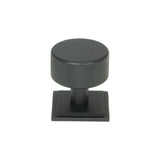 From The Anvil Cabinet Hardware Matt Black / Cabinet Knobs / 32mm Dia. From The Anvil - Matt Black Brompton Cabinet Knob - 32mm (Square)